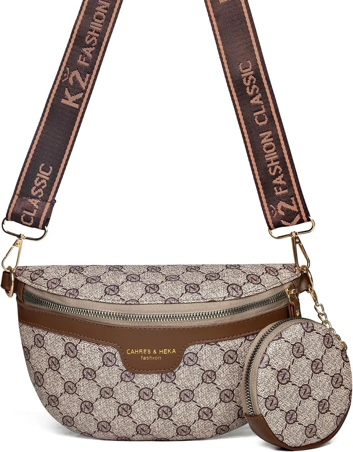 Fanny Packs for Women Small Sling Bag Crossbody Bags with Coin Purse for Travel Work Music Festival (grey)