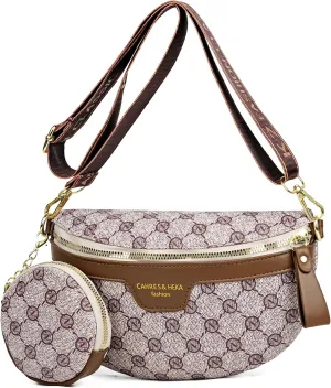 Fanny Packs for Women Small Sling Bag Crossbody Bags with Coin Purse for Travel Work Music Festival (grey)