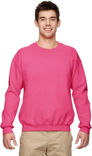 Gildan Men's Heavyweight Waistband Sweatshirt, Safety Pink, M