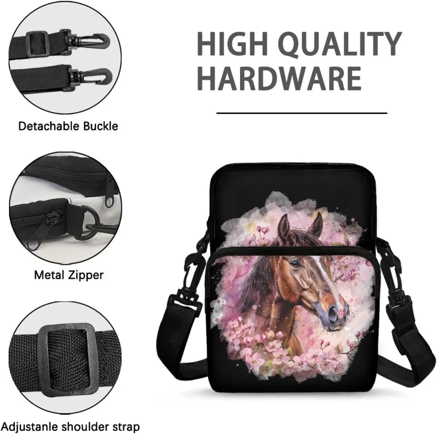 Girls Crossbody Bag Shoulder Bag Messenger Sling Bags for Cell Phone Passport Wallet