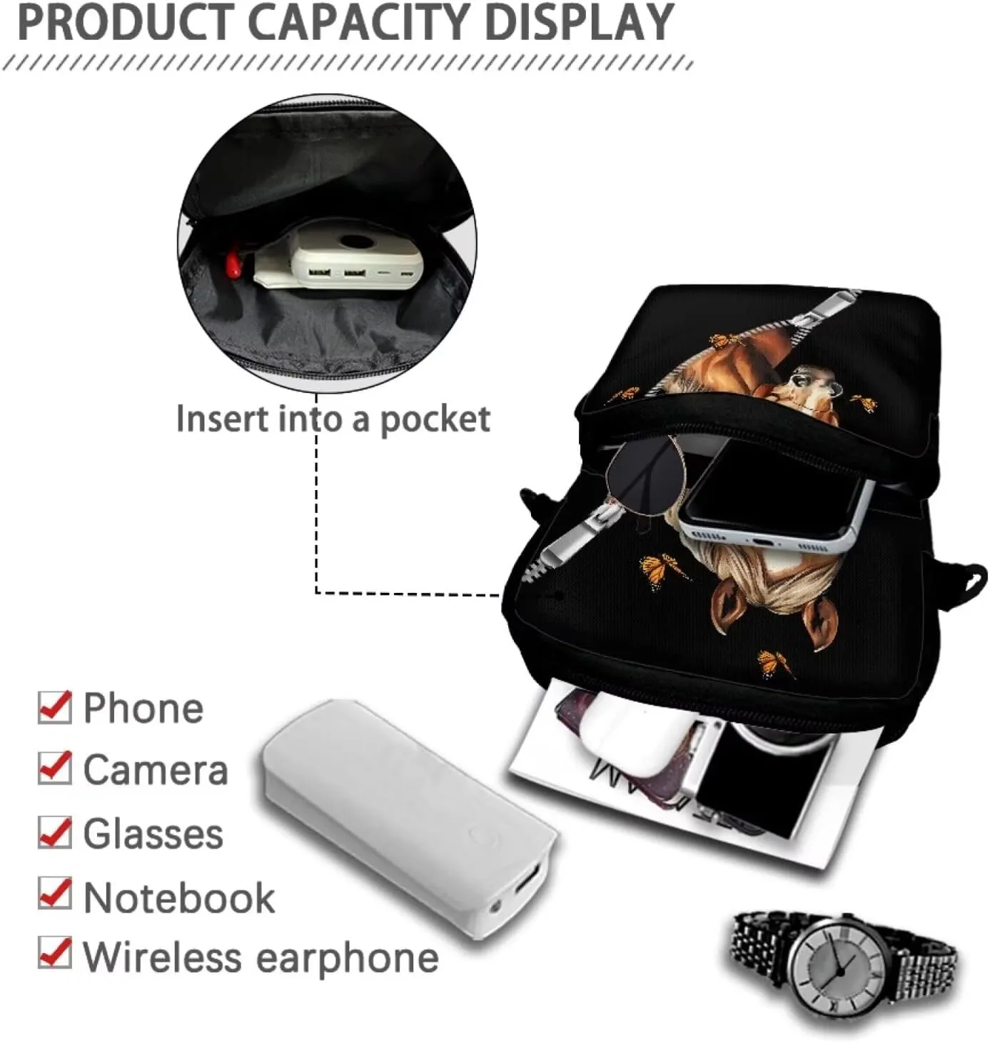 Girls Crossbody Bag Shoulder Bag Messenger Sling Bags for Cell Phone Passport Wallet