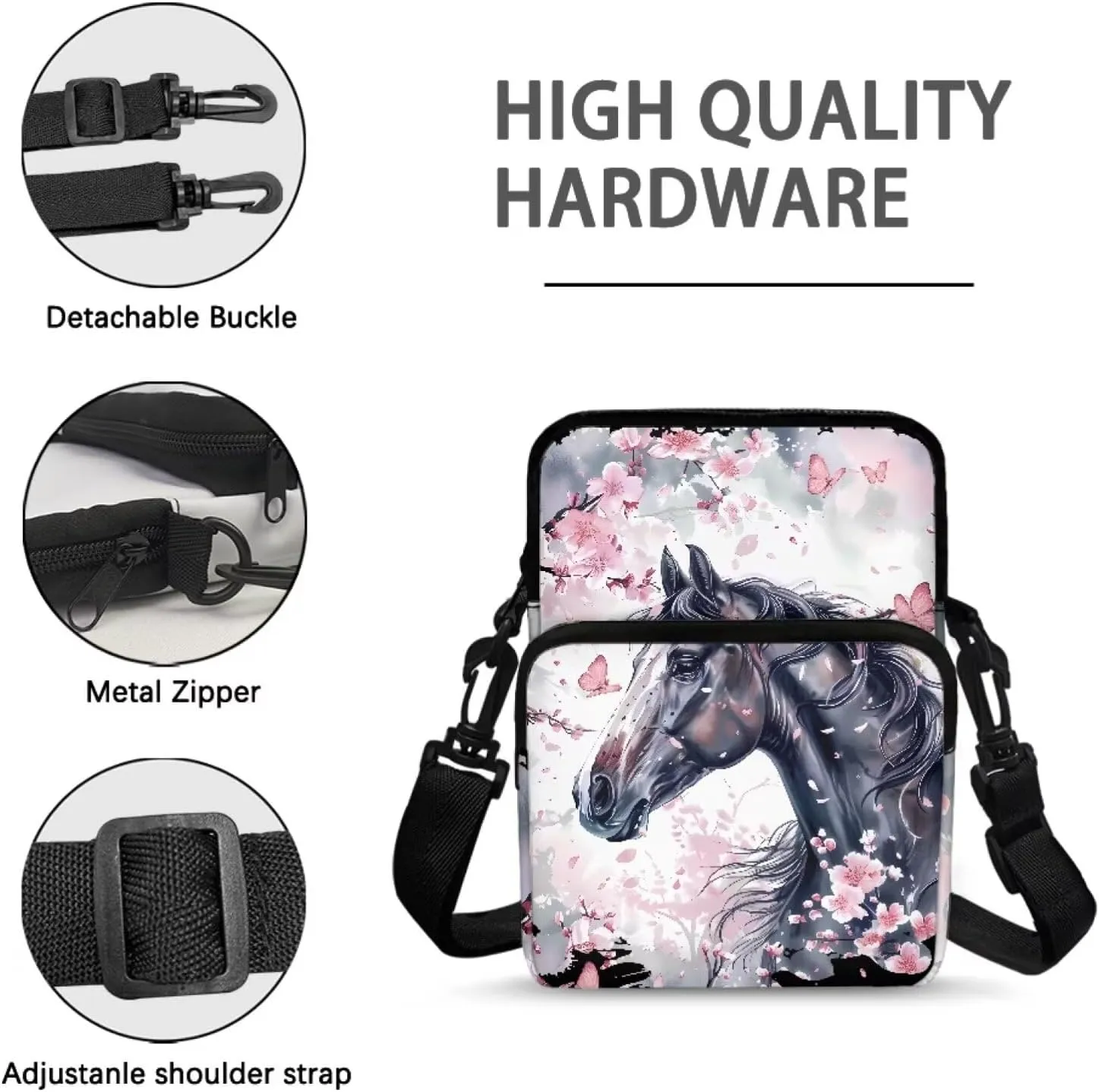 Girls Crossbody Bag Shoulder Bag Messenger Sling Bags for Cell Phone Passport Wallet