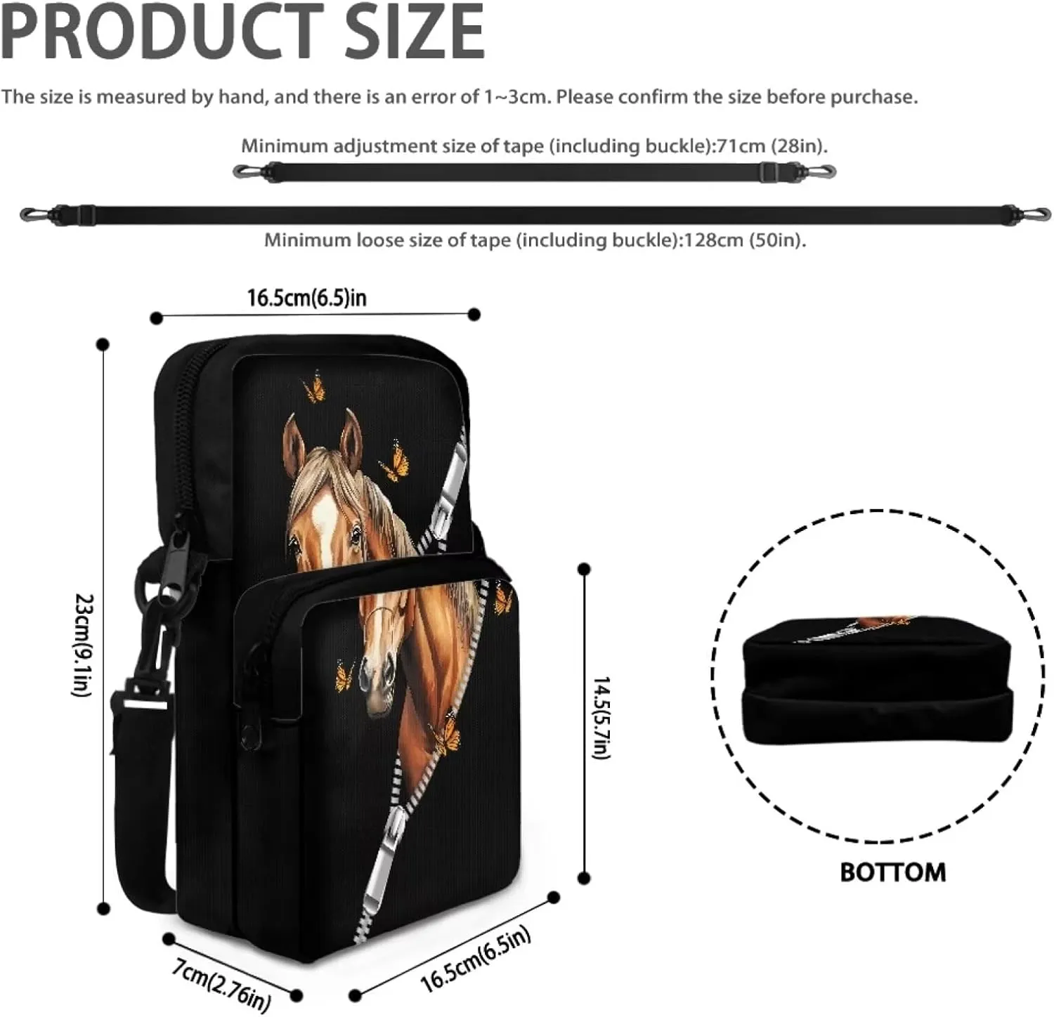 Girls Crossbody Bag Shoulder Bag Messenger Sling Bags for Cell Phone Passport Wallet