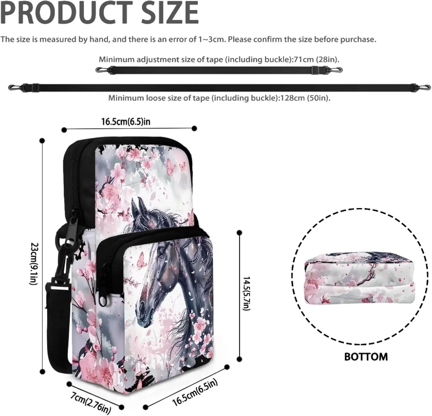 Girls Crossbody Bag Shoulder Bag Messenger Sling Bags for Cell Phone Passport Wallet