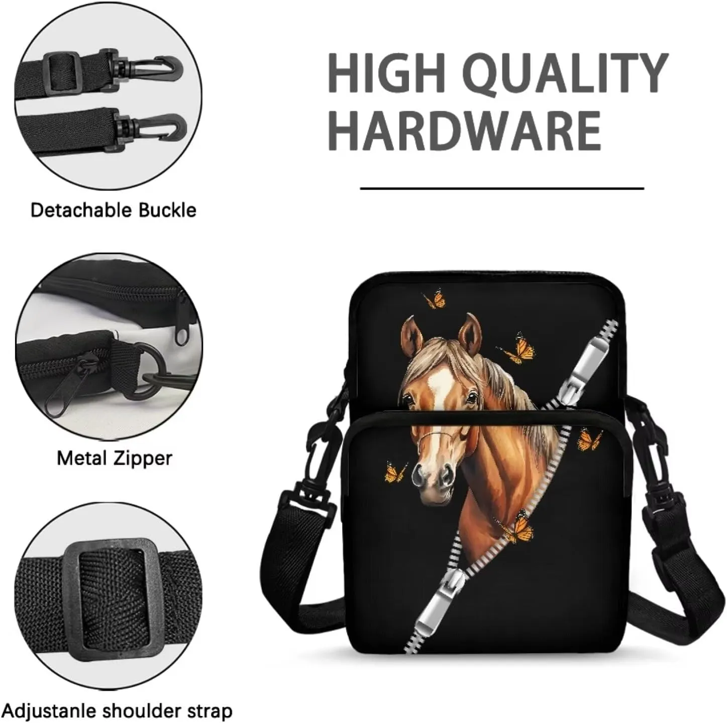 Girls Crossbody Bag Shoulder Bag Messenger Sling Bags for Cell Phone Passport Wallet