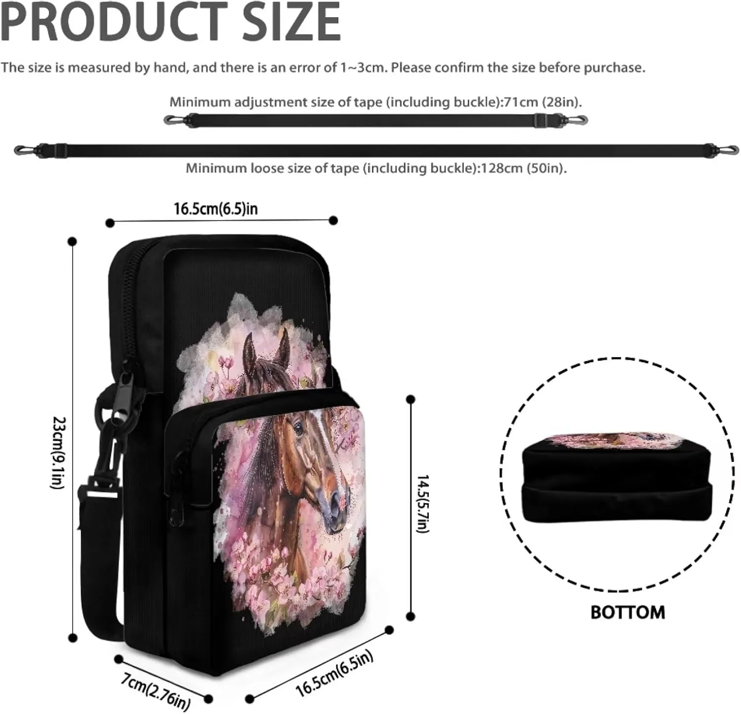 Girls Crossbody Bag Shoulder Bag Messenger Sling Bags for Cell Phone Passport Wallet