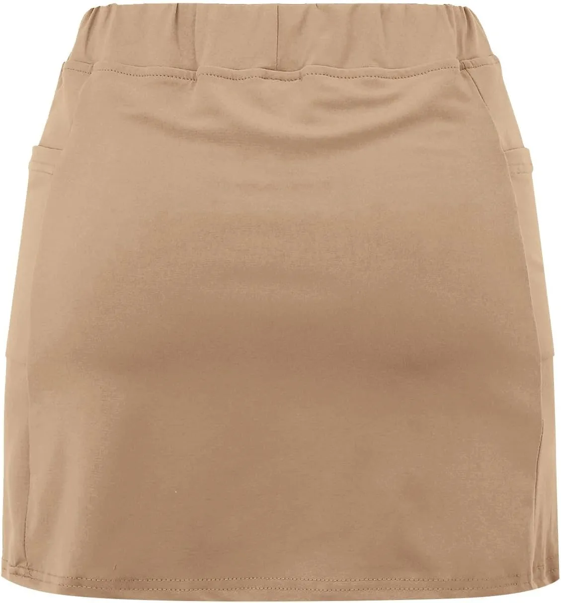 Golf Skirts for Women 18 inch Short Black Short Skirt for Women with Slit Volleyball Spandex Shorts Women high Waisted