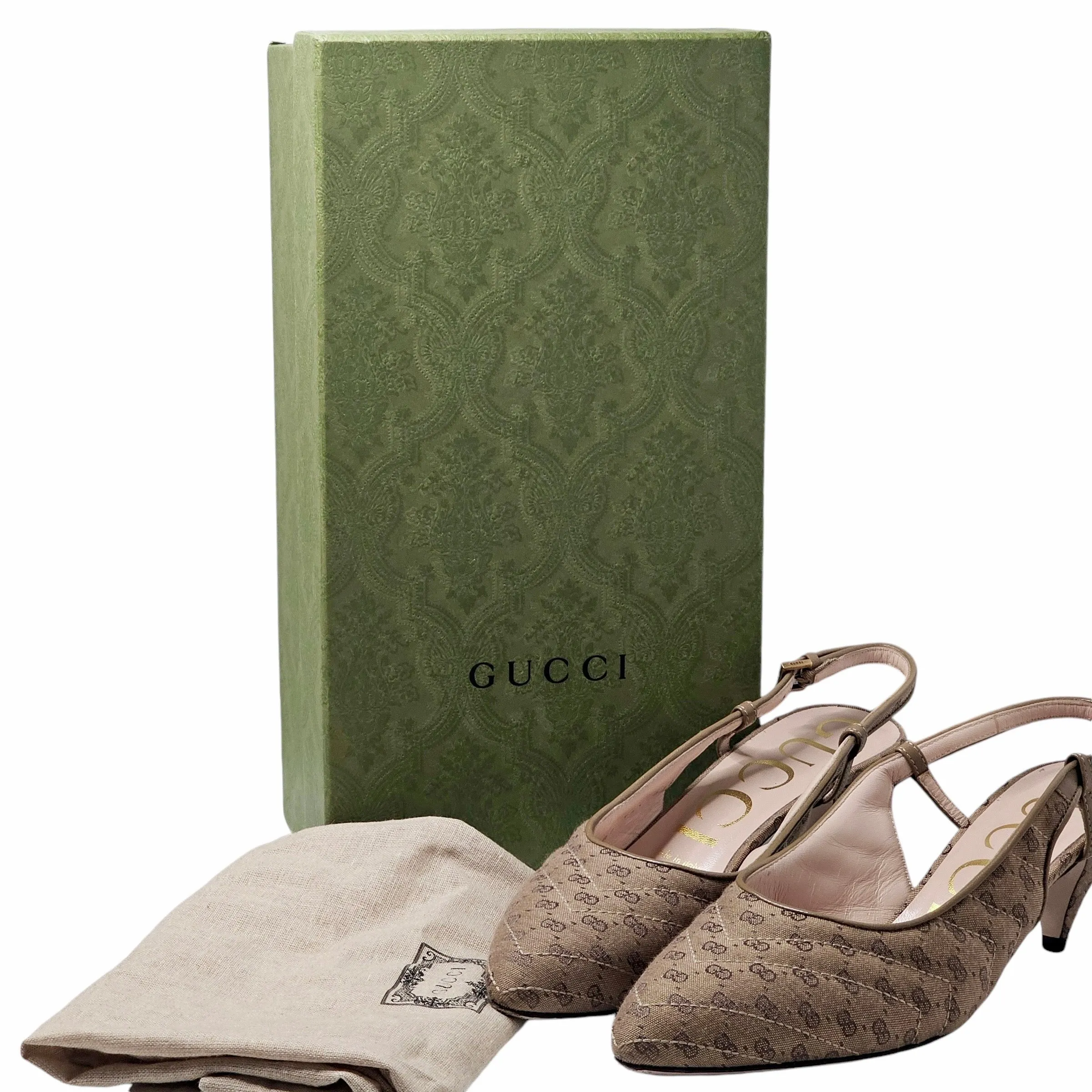 GUCCI SLINGBACK HEELS EU 36.5/ UK 3.5