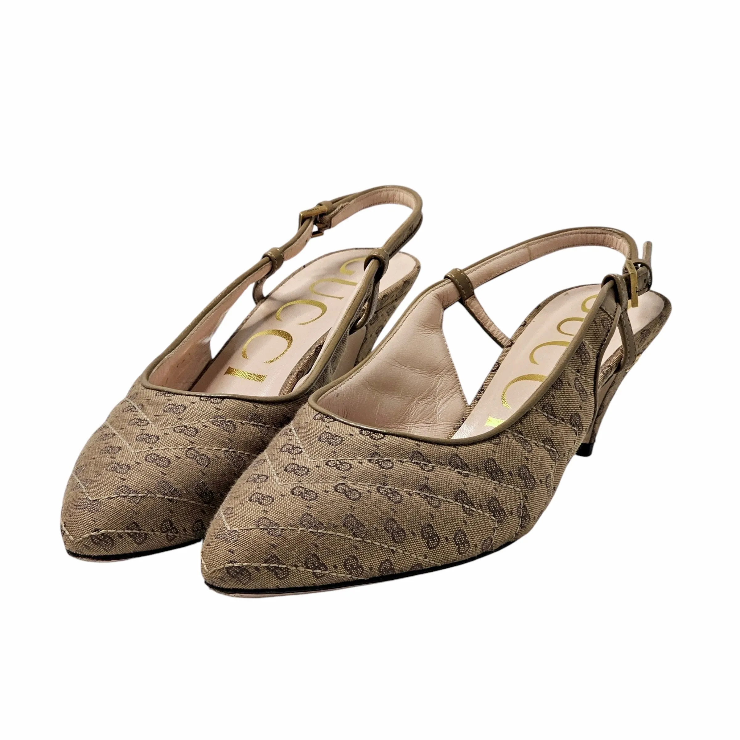GUCCI SLINGBACK HEELS EU 36.5/ UK 3.5