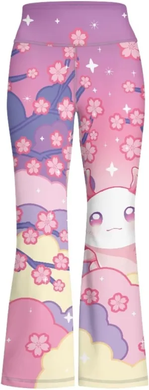 High Waist Yoga Pants Casual Long Flared Leggings Tight Sweatpants for 5-14 Girls