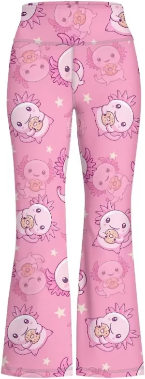 High Waist Yoga Pants Casual Long Flared Leggings Tight Sweatpants for 5-14 Girls