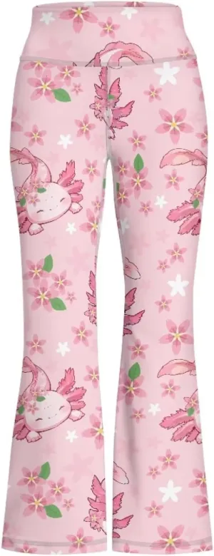 High Waist Yoga Pants Casual Long Flared Leggings Tight Sweatpants for 5-14 Girls