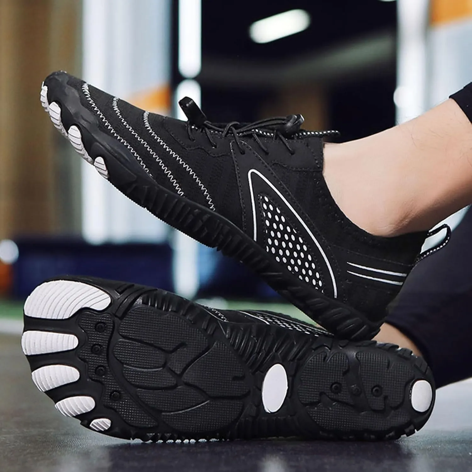 Hiking Barefoot Shoes Women Wide Toe Box Grounded Footwear for Women Healthy & Non-Slip Barefoot Shoes Breathable Zero Drop Shoe Comfortable Casual Sneakers Walking, Running, Pool Swim Shoe Quick Dry