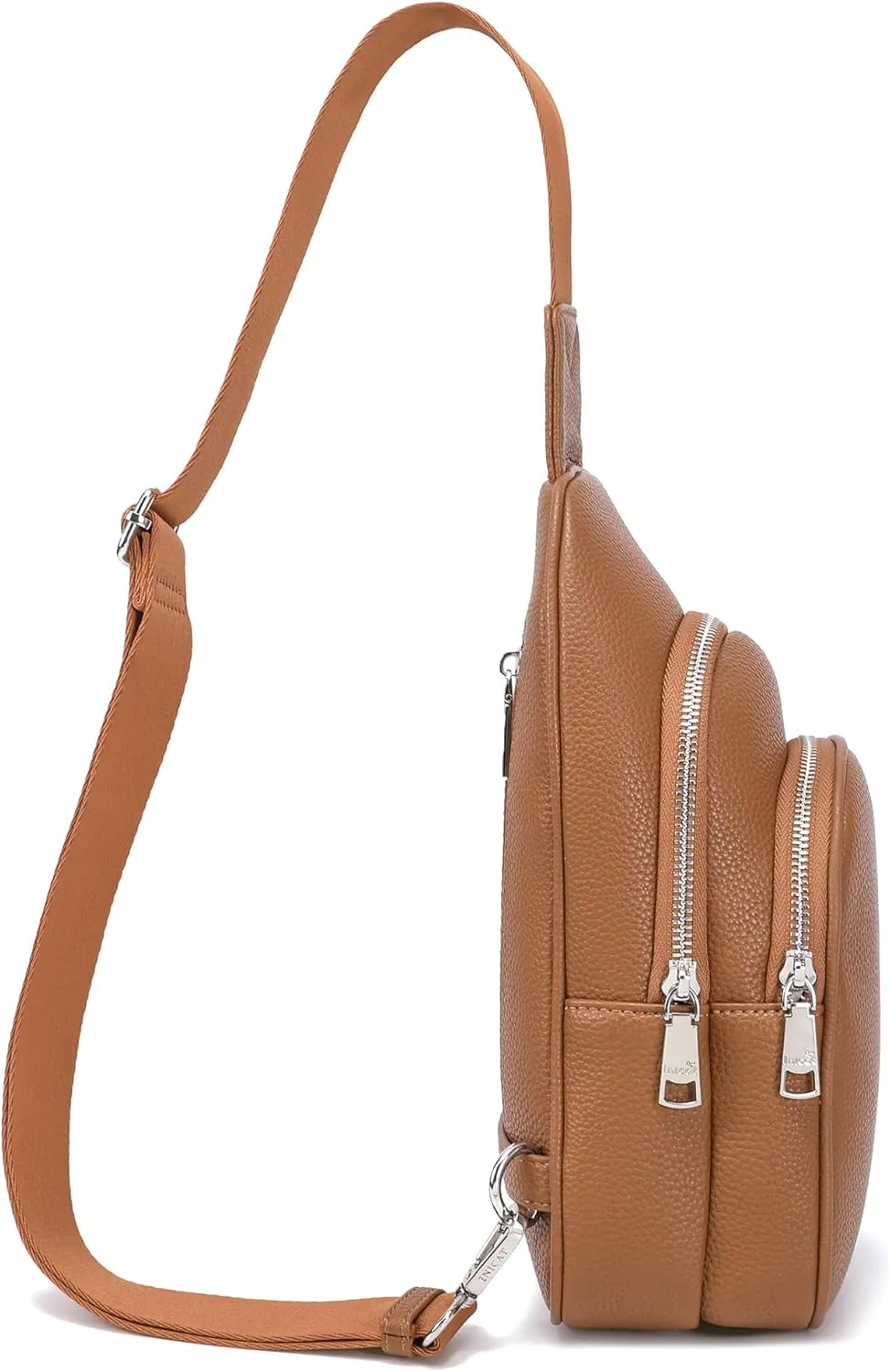 INICAT Crossbody Sling Bags Fanny Packs Leather Purses Chest Bag for Women