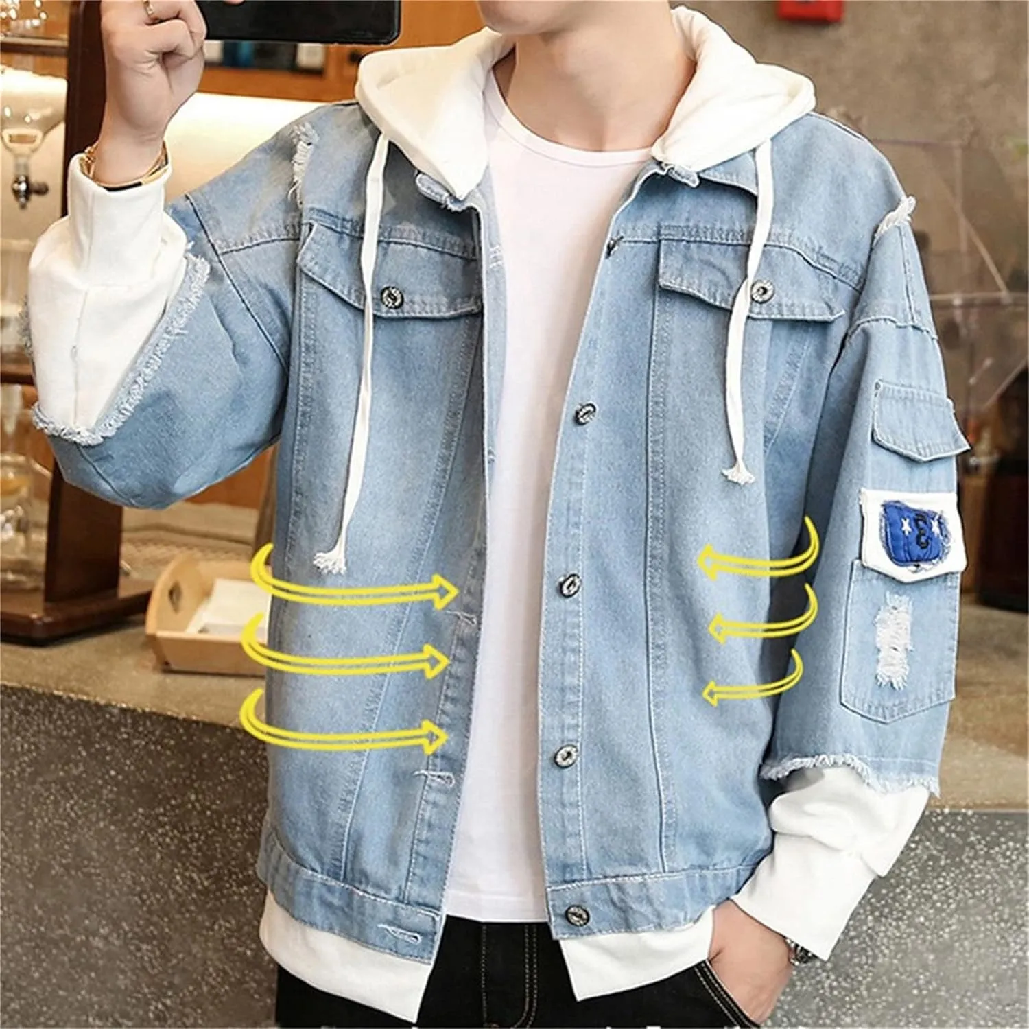 ISaikoy Anime BLUE LOCK Denim Jacket Isagi Yoichi Jeans Sweatshirt Sweater Hoodie Pullovers Fleeces Costume