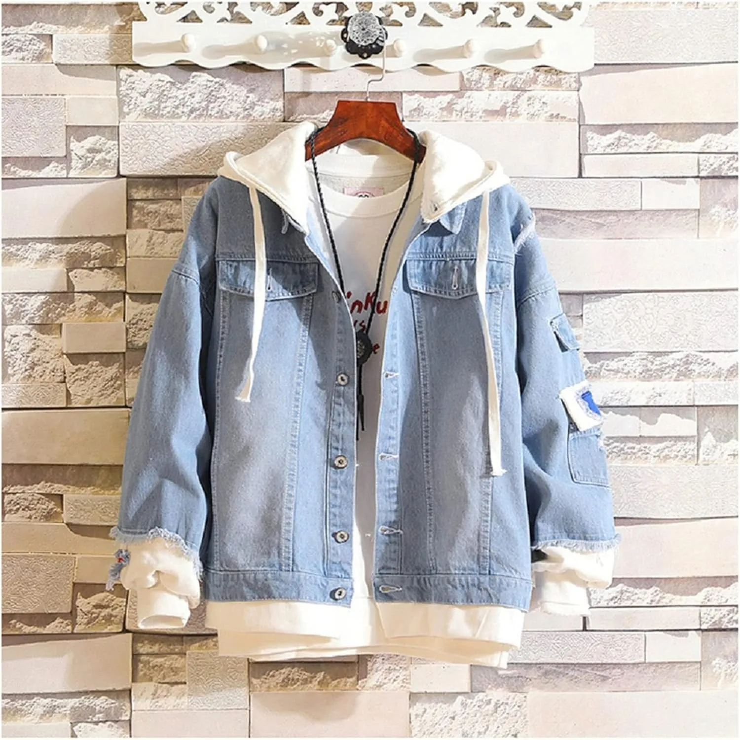 ISaikoy Anime BLUE LOCK Denim Jacket Isagi Yoichi Jeans Sweatshirt Sweater Hoodie Pullovers Fleeces Costume