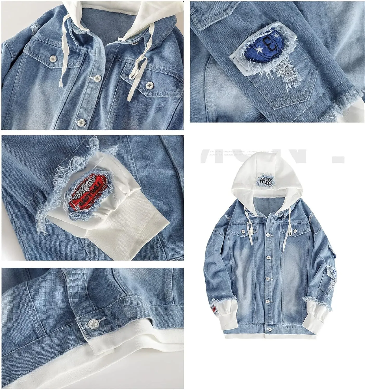 ISaikoy Anime BLUE LOCK Denim Jacket Isagi Yoichi Jeans Sweatshirt Sweater Hoodie Pullovers Fleeces Costume