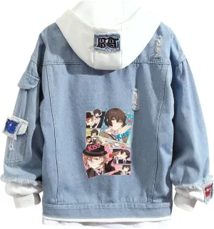 ISaikoy Anime Bungo Stray Dogs Denim Jacket Osamu Dazai Jeans Sweatshirt Sweater Hoodie Pullovers Fleeces Costume