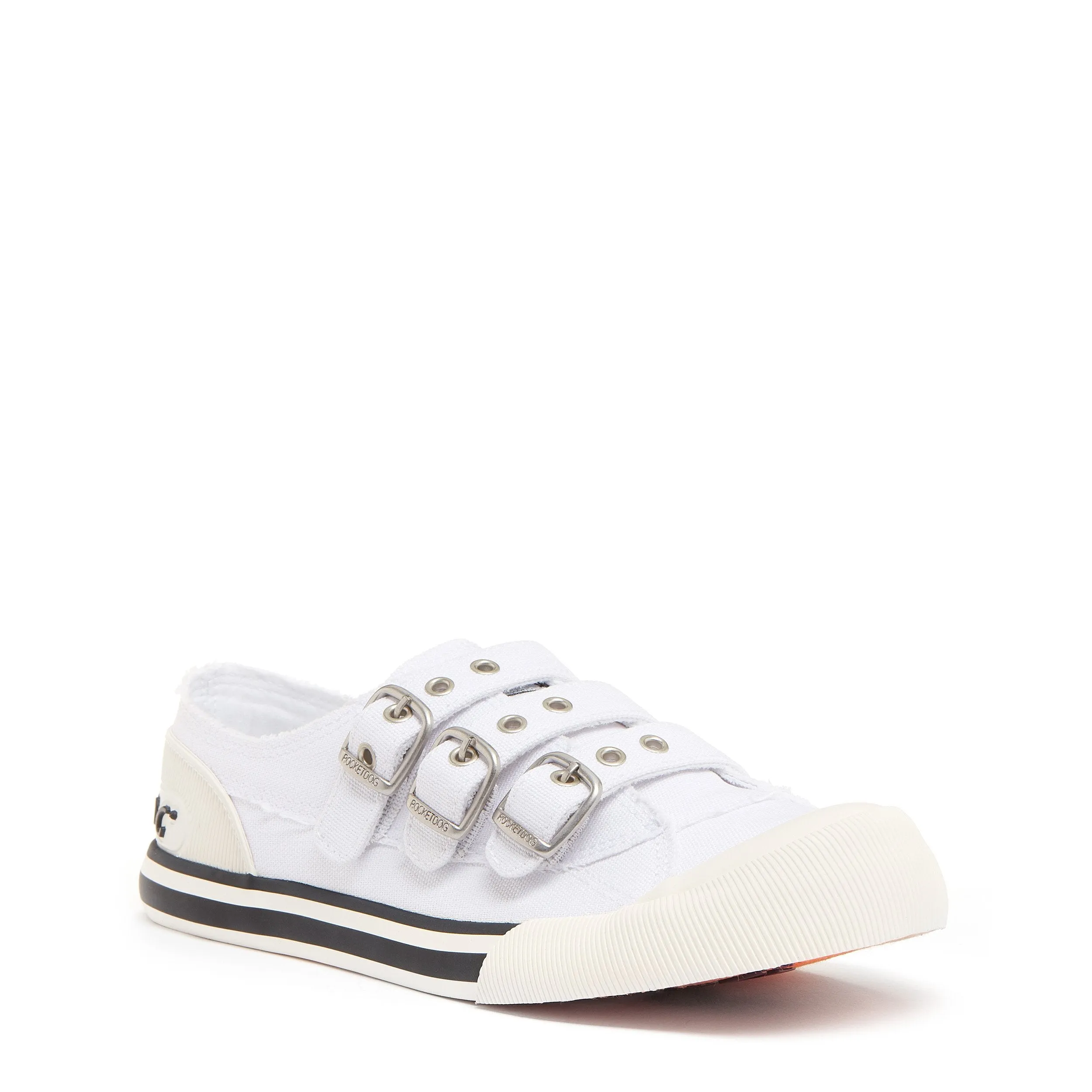 Jolissa White Canvas Trainer