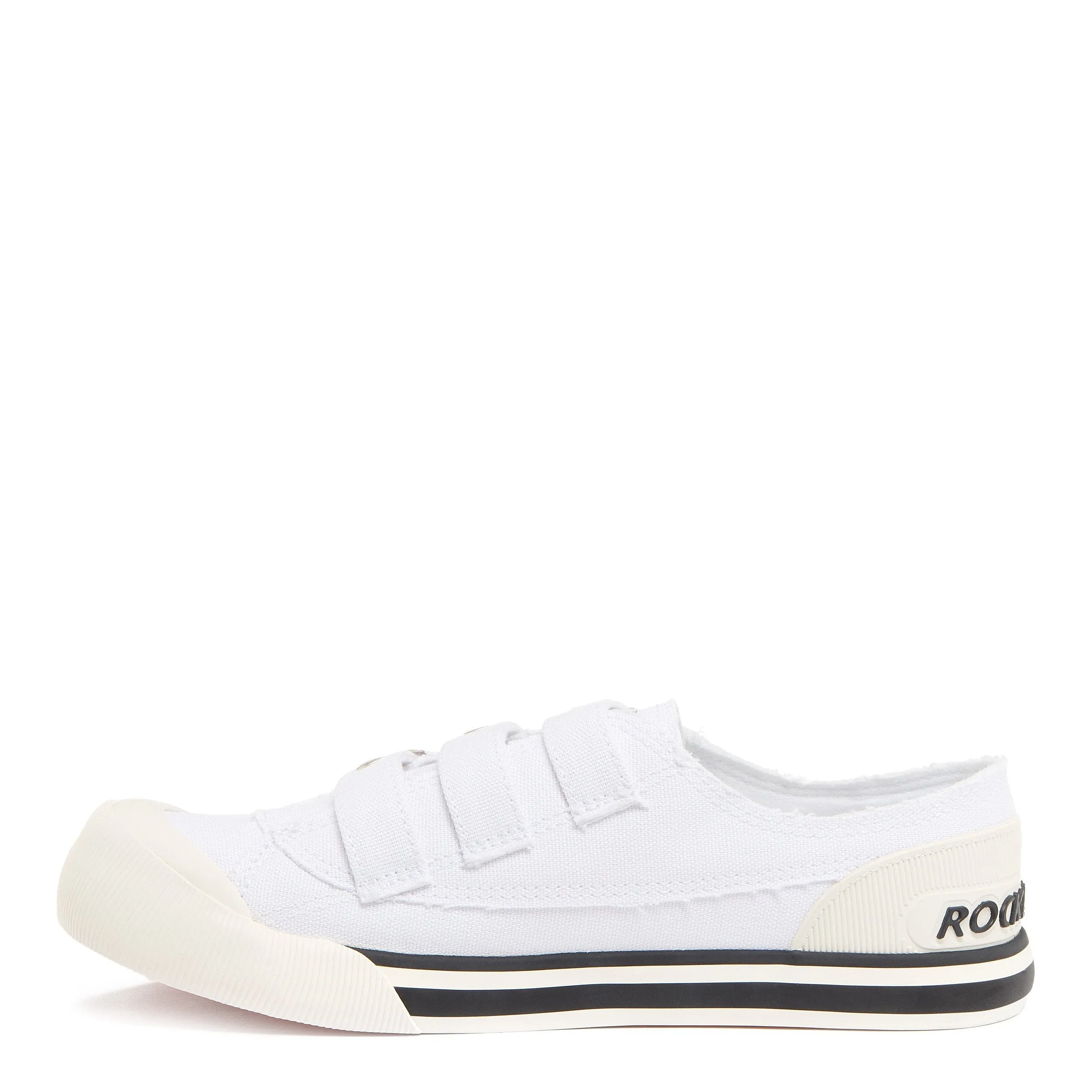 Jolissa White Canvas Trainer