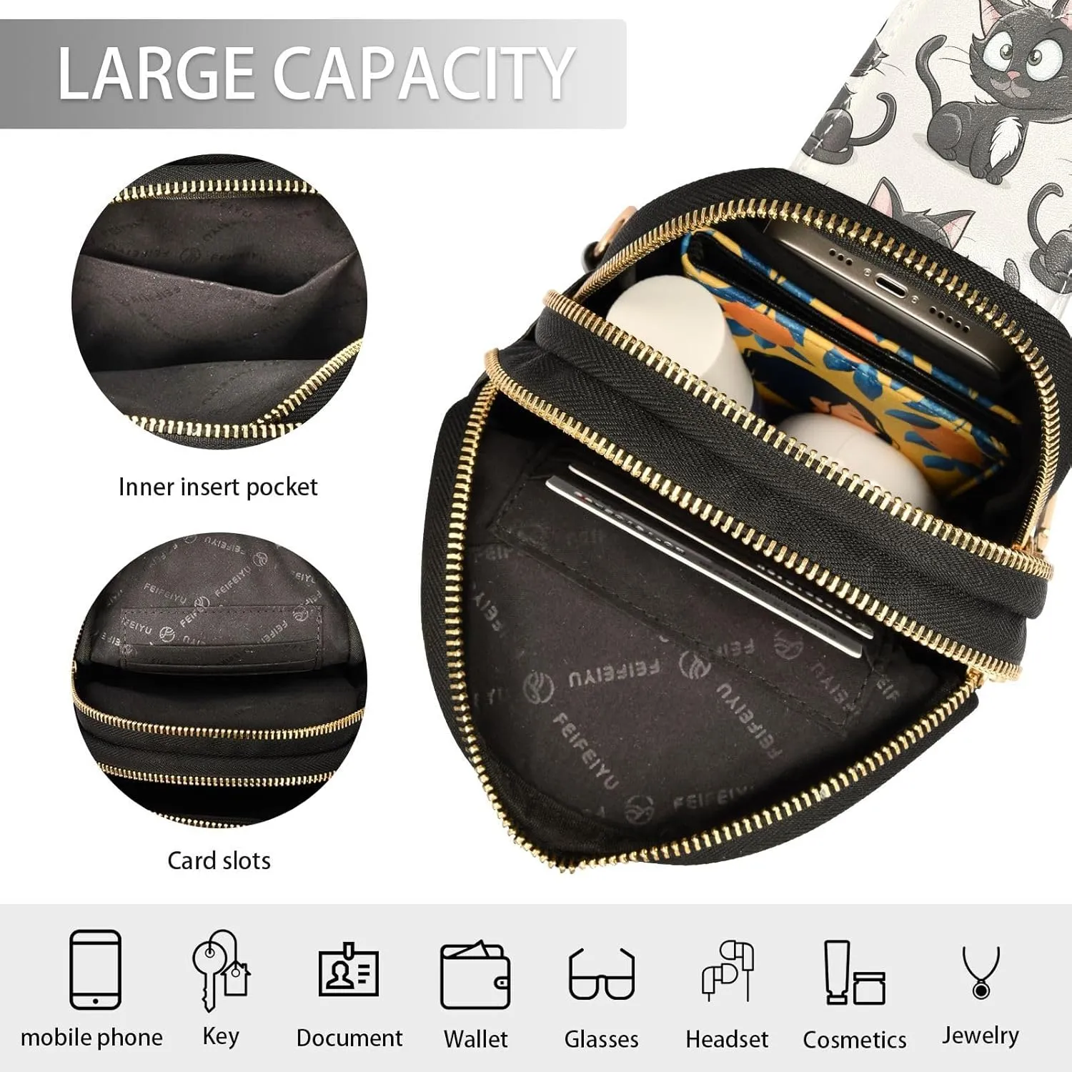 JSTEL Leather Crossbody Sling Bags for Women,Leather Crossbody Purses Leather Crossbody Bag Sling Purse