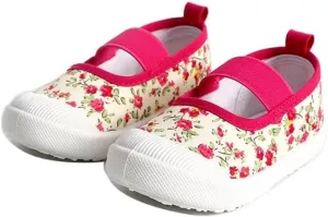 Kids Girl Fashion Flower Canvas Shoes for School Walking Running Travel