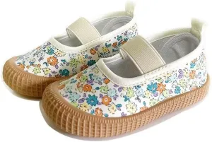 Kids Girl Fashion Flower Canvas Shoes for School Walking Running Travel