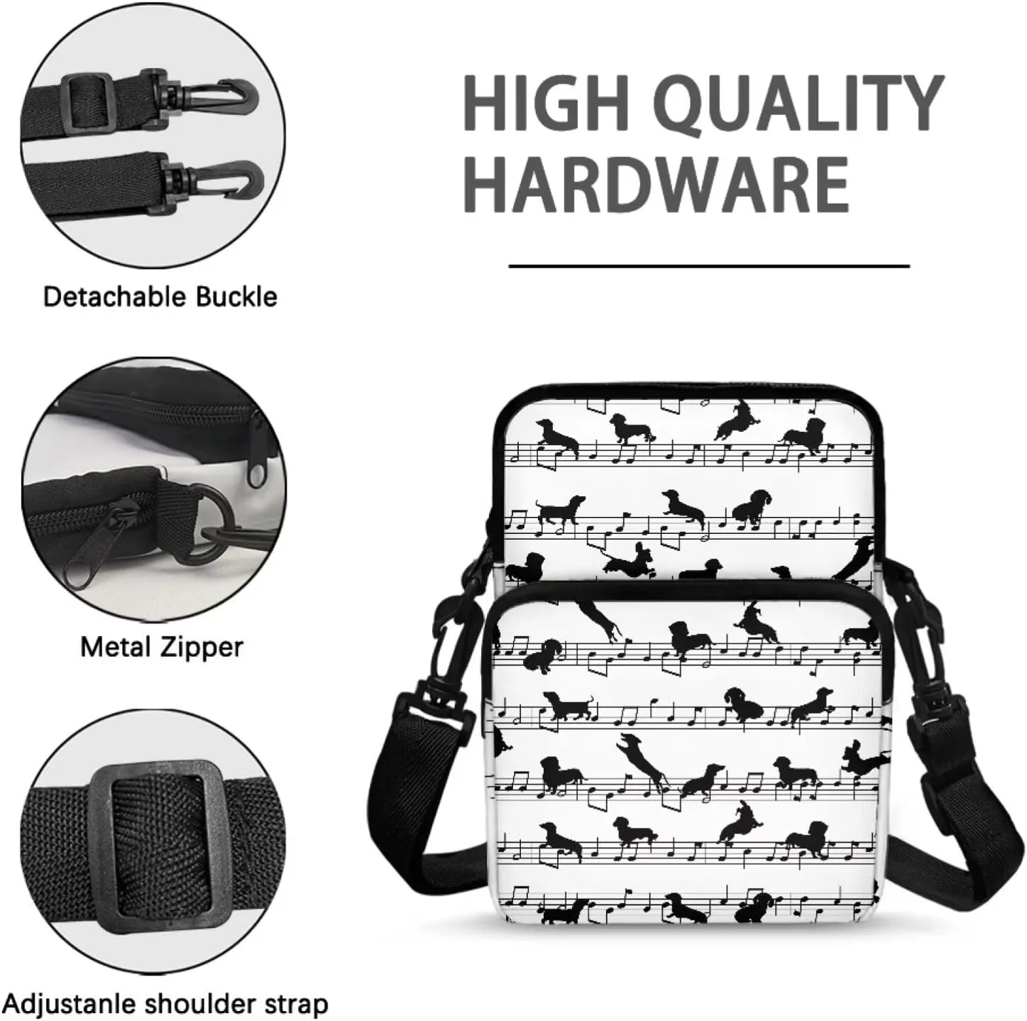 Lightweight Messenger Bag Crossbody Chest Bag Satchel Sling Bags Waist Pouch for Women