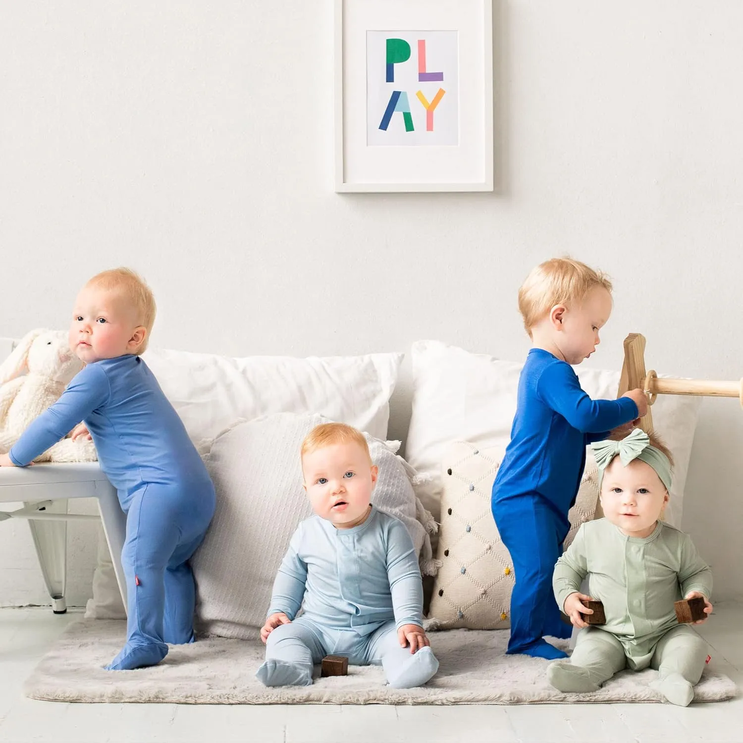Magnetic Me Footie Pajamas Soft Modal Baby Sleepwear with Quick Magnetic Fastener | Boys and Girls Sleeper Preemie-24 Months