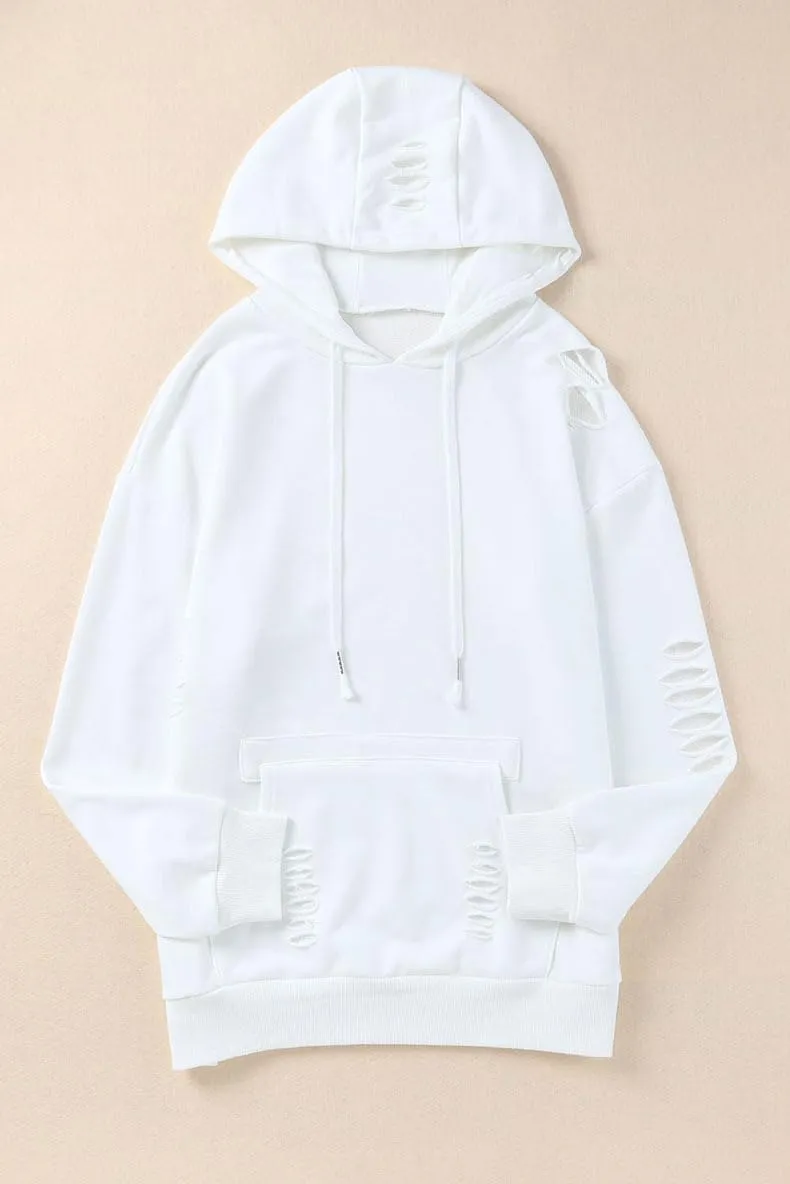 Melliflo Oversized Distressed Sweatshirts for Women Trendy Hoodies