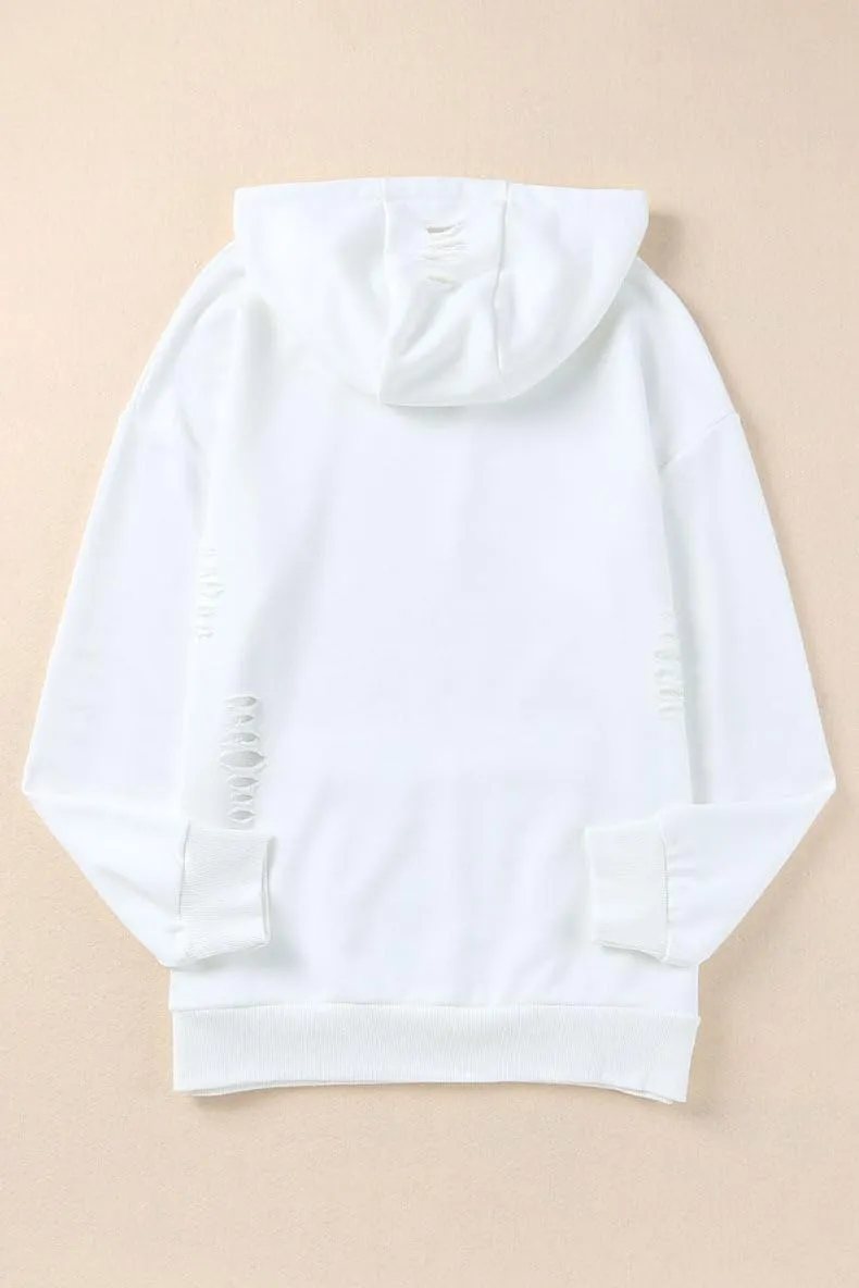 Melliflo Oversized Distressed Sweatshirts for Women Trendy Hoodies