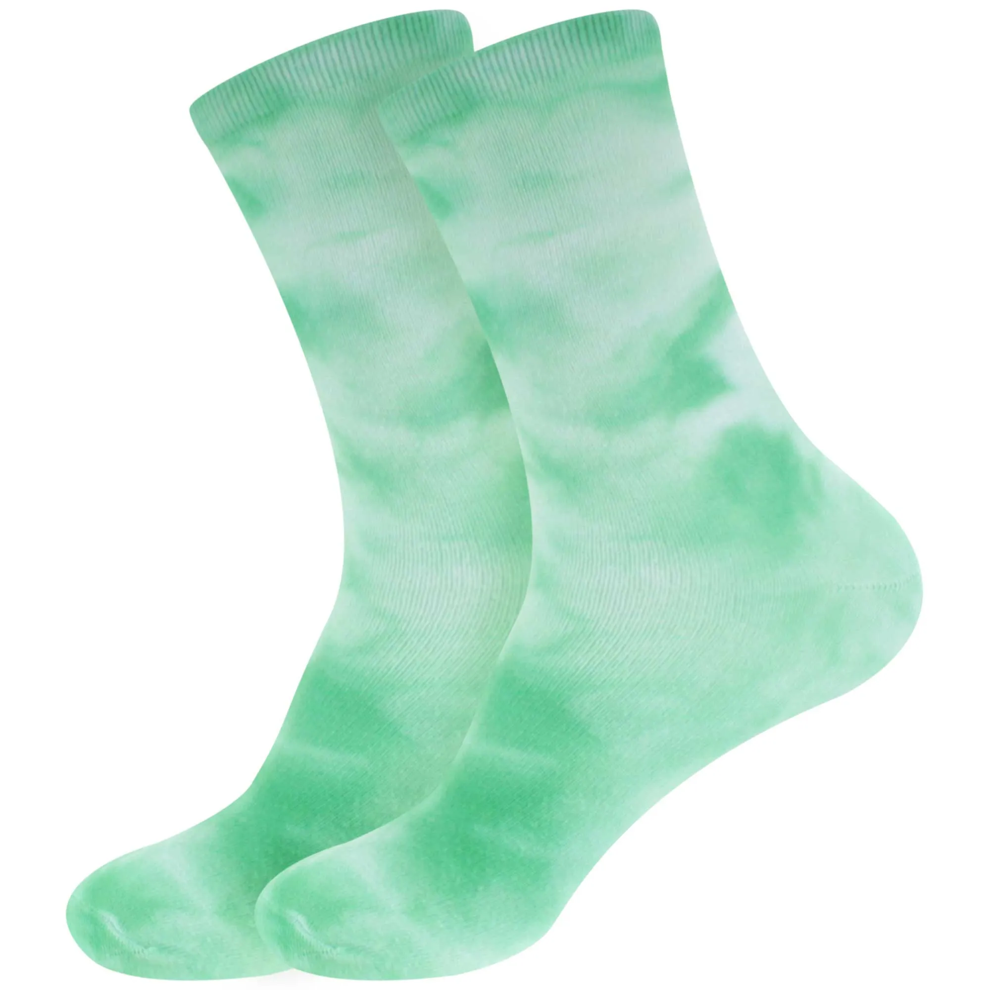 Men's Bamboo Fiber Tie Dye Crew Socks, 2 Pairs
