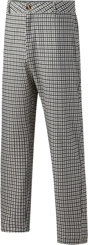 Mens Fashion Plaid Stretch Dress Pants Business Straight Leg Slim Fit Flat-Front Chino Pant Checkered Work Suit Pants
