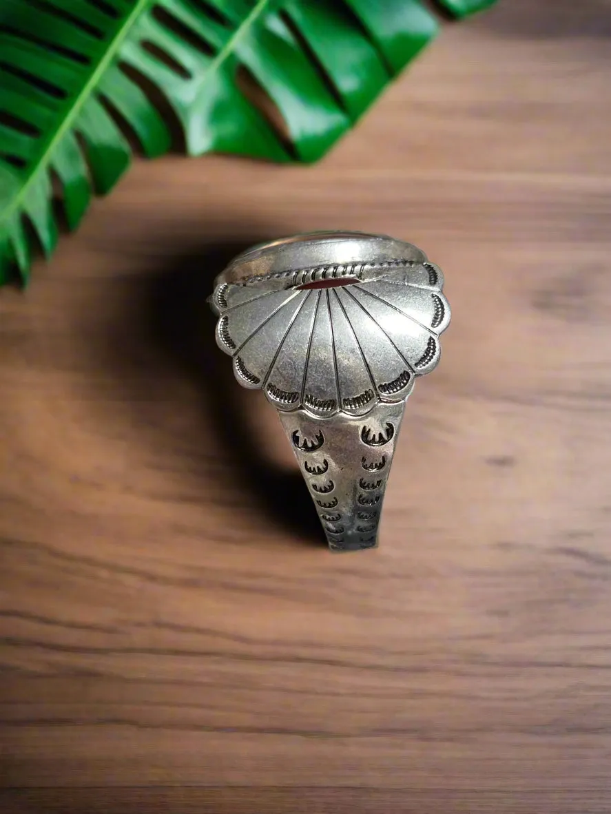 Native Inspired Stretchy Cuff with Indian Chief - RESTOCK