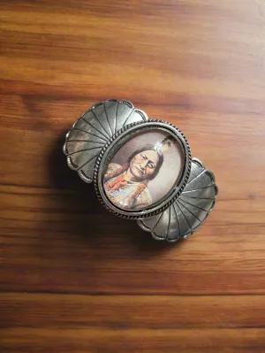 Native Inspired Stretchy Cuff with Indian Chief - RESTOCK