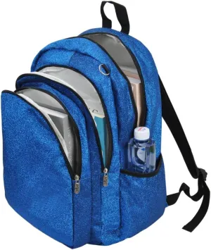 NGIL Glitter Performance Large Canvas Sports Backpack, Dance Backpack, Gymnastics, Cheerleader Essential Backpacks (Glitter-Royal)