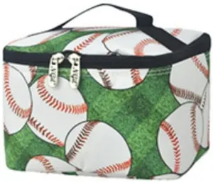 NGIL Travel Cosmetic Bag Makeup Bag Organizer for Women (Baseball Field- Black)