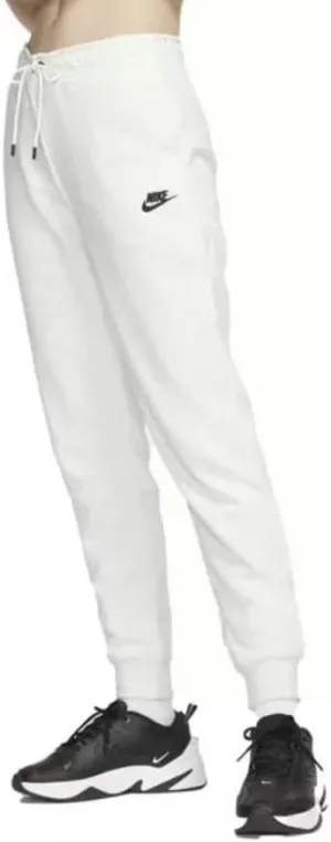 Nike Women's Sportswear Essential Fleece Pants (XX-Large, Birch Heather/White/Black)