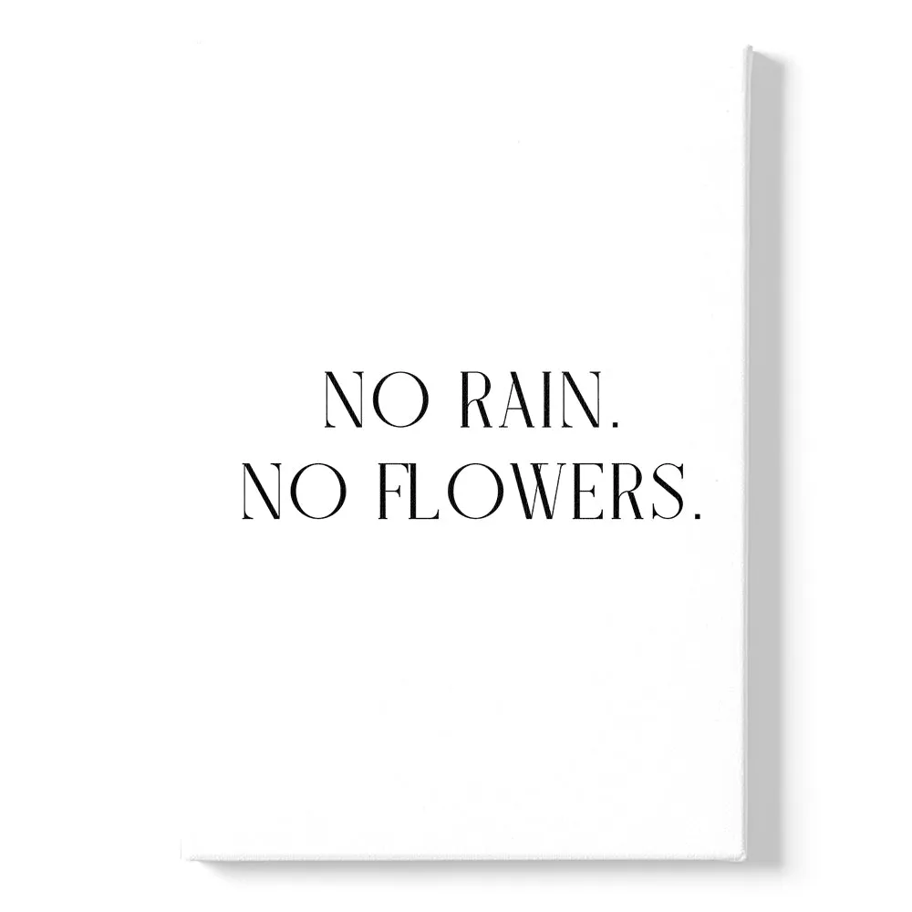 No Rain. No Flowers.