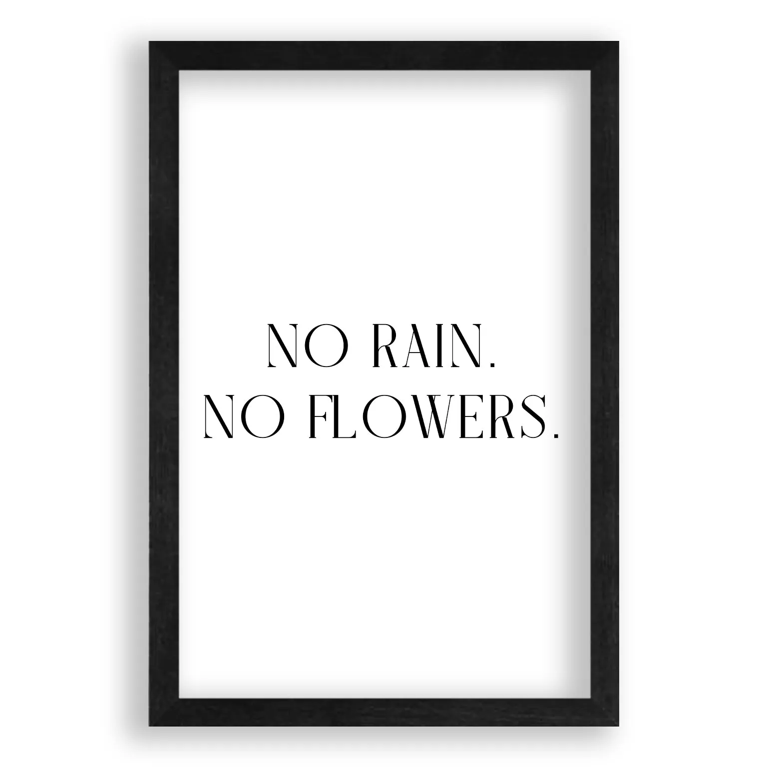 No Rain. No Flowers.