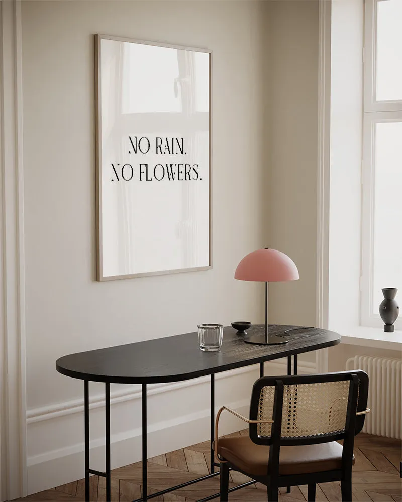 No Rain. No Flowers.