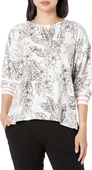 PJ Salvage Women's Loungewear Pop Pink Long Sleeve Top