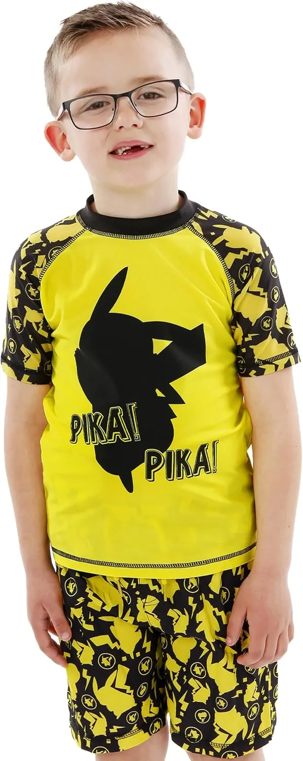Pokemon Boys' Pikachu Two Piece Swim Set