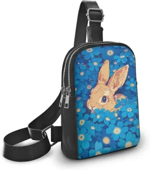 Small Sling Bags for Women Ladies Crossbody Sling Backpack Leather Fanny Pack Crossbody Bag for Travel