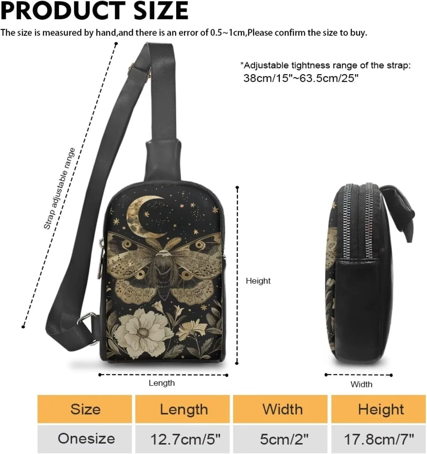 Small Sling Bags for Women Ladies Crossbody Sling Backpack Leather Fanny Pack Crossbody Bag for Travel