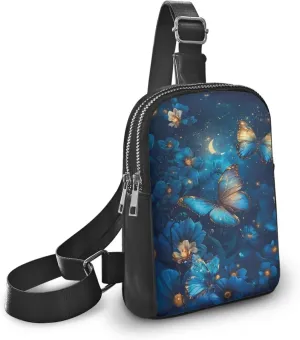 Small Sling Bags for Women Ladies Crossbody Sling Backpack Leather Fanny Pack Crossbody Bag for Travel