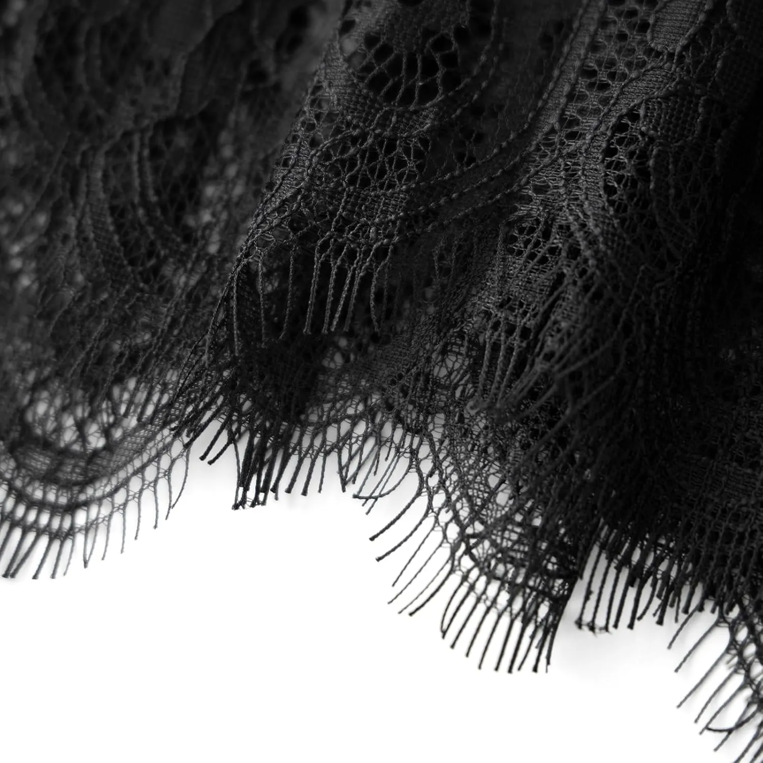 SOLILOQUY Women Y2k Lace Midi Skirts Fairy Lace Half Slip Skirt Pleated Ruffle Floral Lace Tiered Maxi Long Skirt Underskirt