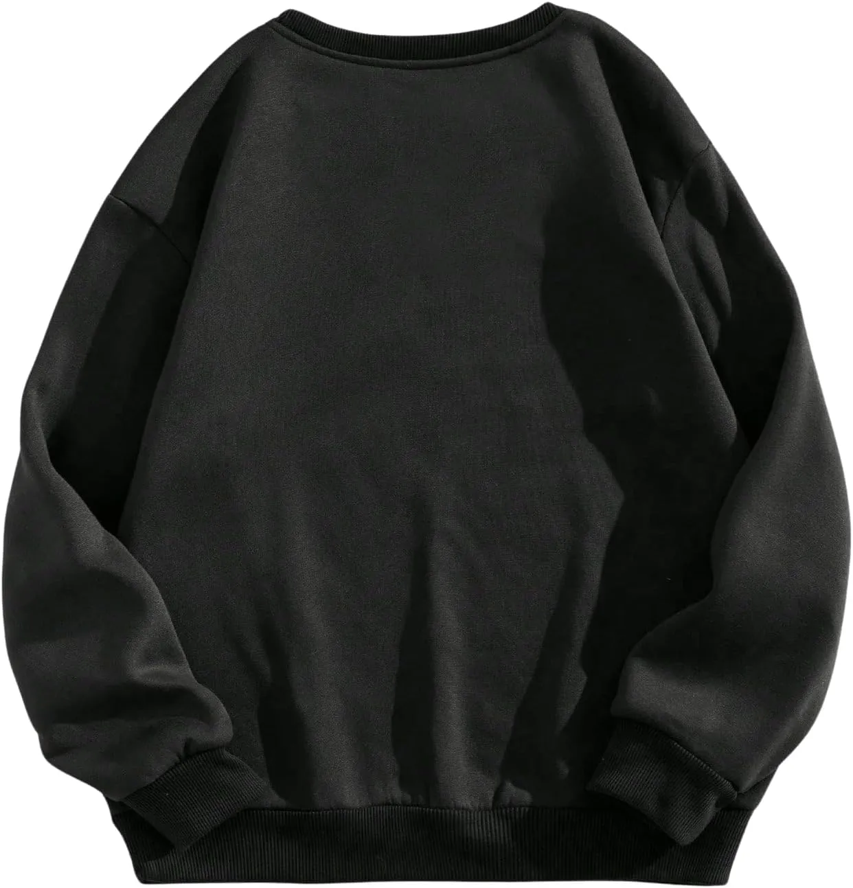 SOLY HUX Women's Sweatshirt Letter Print Graphic Drop Shoulder Long Sleeve Pullover Tops