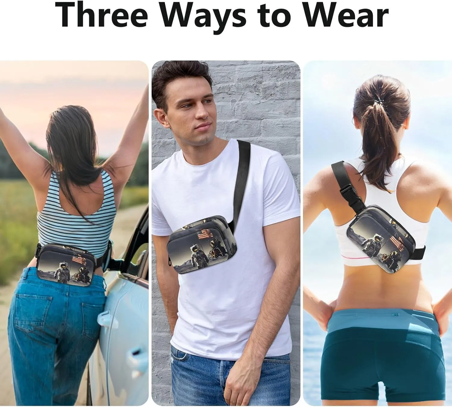 Space Astronaut Fanny Packs for Women Fanny Pack For Men Belt Bag Crossbody Fanny Packs for Women Running Fanny Pack Waist Pack 21341143