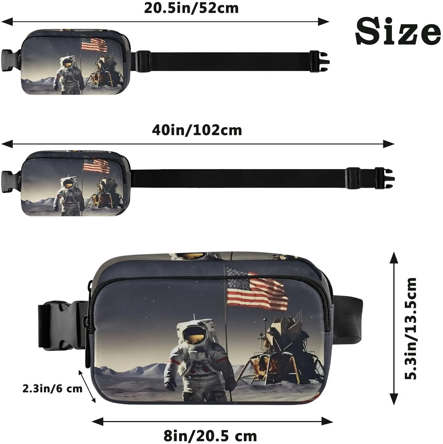 Space Astronaut Fanny Packs for Women Fanny Pack For Men Belt Bag Crossbody Fanny Packs for Women Running Fanny Pack Waist Pack 21341143